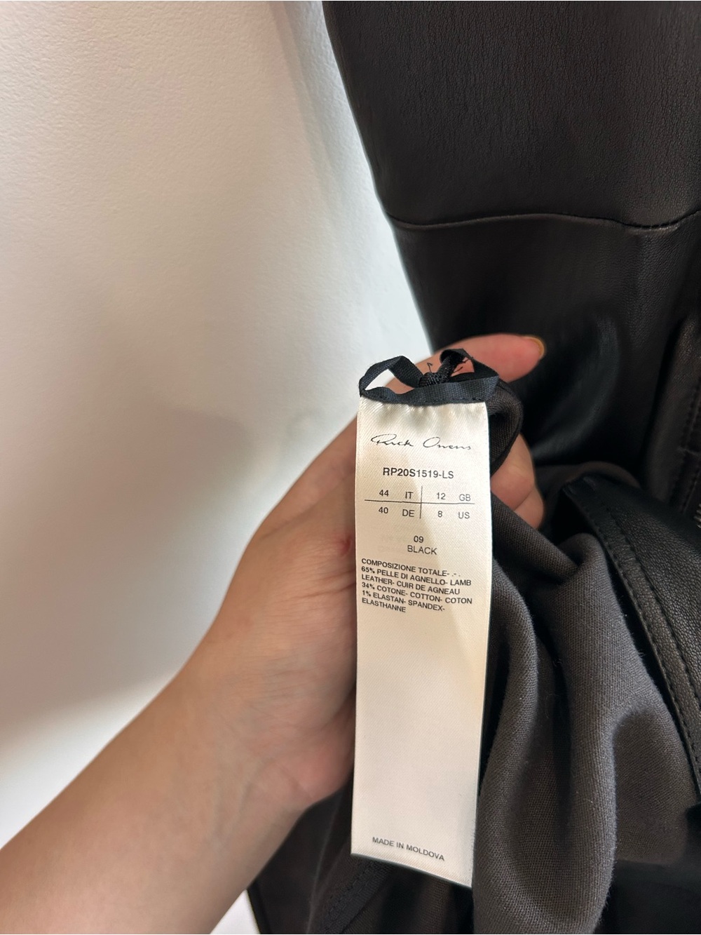 Rick Owens Black Leather Open Back Dress 8 - Picture 9 of 9